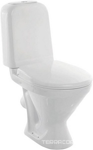 Унитаз-компакт "", косой выход, арматура 1-режим. Alcaplast, жест. сиденье термопласт с микролифтом крепление в комплекте Sanita Самарский WC.CC/Samarsky/2-TM/WHT.G/S1  (SMRSACC01070711)