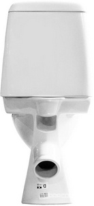 Унитаз-компакт "", косой выход, арматура 1-режим. Alcaplast, сиденье дюропласт с микролифтом, крепление в комплекте Sanita Идеал WC.CC/Ideal/2-DM/WHT.G/S1 (IDLSACC01030713)