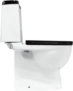 Унитаз-компакт Best Lux Black (Color) 770*640*340 с сид.микролифт,крепеж в комплекте, черно/белый KL Sanita Luxe best luxe WC.CC/Best/2-DM/BLK.G/S1 (BSTSLCC06100522)