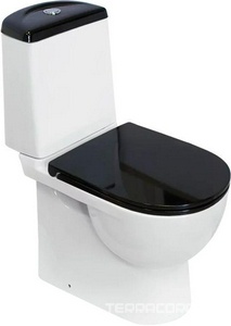 Унитаз-компакт Best Lux Black (Color) 770*640*340 с сид.микролифт,крепеж в комплекте, черно/белый KL Sanita Luxe best luxe WC.CC/Best/2-DM/BLK.G/S1 (BSTSLCC06100522)