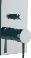 Смеситель для душа, встраиваемый в стену, с переключателем (цв. хром) Vela ZZ