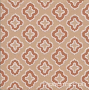 Керамическая плитка Kerama Marazzi Агуста Декор  2 оранжевый матовый 9,8x9,8 Оранжевый 