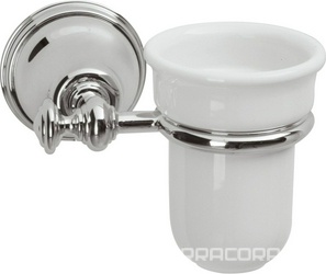 Стакан настенный (хром/керамика), Old italy KL