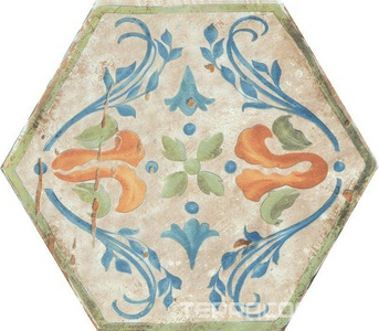 Керамическая плитка Kerama Marazzi Виченца Декор  Майолика А160 напольныйXX20х23.1 Комбинированный 