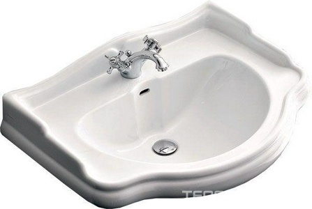 Раковина 73х54см, с 1 отв.д/смесителя, (без крепл.),  ZZ Kerasan Retro 104701