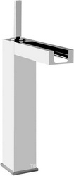 Смеситель для раковины, "Высокий" h 223mm, с д/к, (цв. хром) Rettangolo Cascata ZZ
