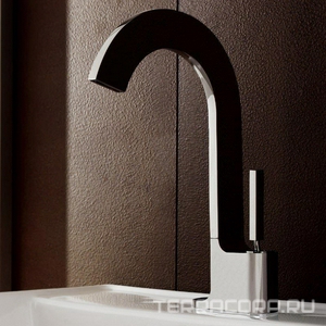 Смеситель для раковины, h263мм, жёст.подв., пробка д/раков в компл., (цв.хром)  ZZ 3M Cut 3310 CC