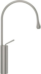 Смеситель для раковины, высокий, излив R125, 244хh523мм, без донного клапана, (цв. хром шлифован.), Goccia ZZ