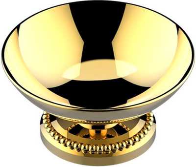 Мыльница настольная, металл. d 100mm (цв. латунь (Luxbrass)) Versailles ZZ