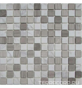 Мозаика Спектр-М Натуральный камень Мозаика из камня на сетке M20-093-23T 30x30 Комбинированный 