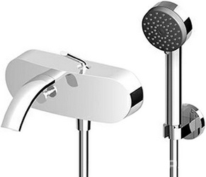 Смеситель для ванны с душ. гарнитуром (лейка, шланг, кронштейн), (цв.хром) Isyfresh ZZ