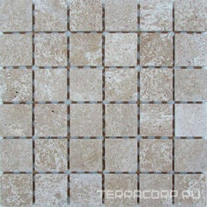 Мозаика Спектр-М Натуральный камень Мозаика из камня на сетке Т20-176-48L 30.5x30.5 Комбинированный 