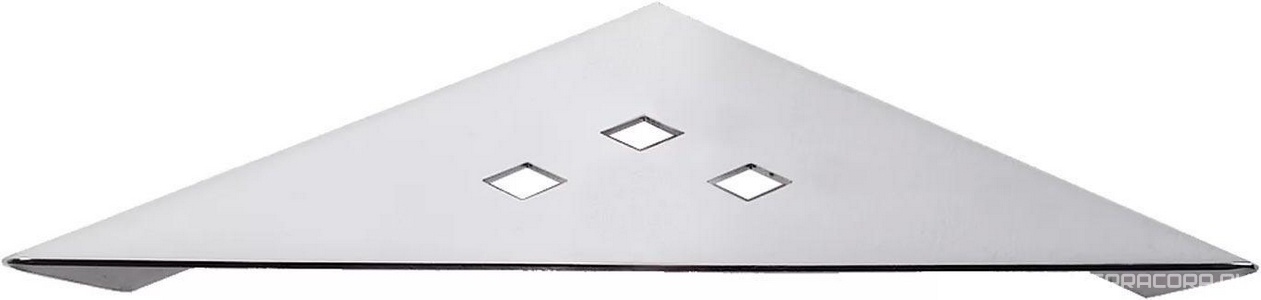 Полочка настенная угловая метал. для ванны/душа 22х22 см (хром),  ZZ Pomd'or Metric 38.60.30.002