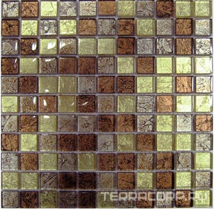 Мозаика Спектр-М Микс стекло Мозаика из стекла на сетке S10-006 30x30 Комбинированный 