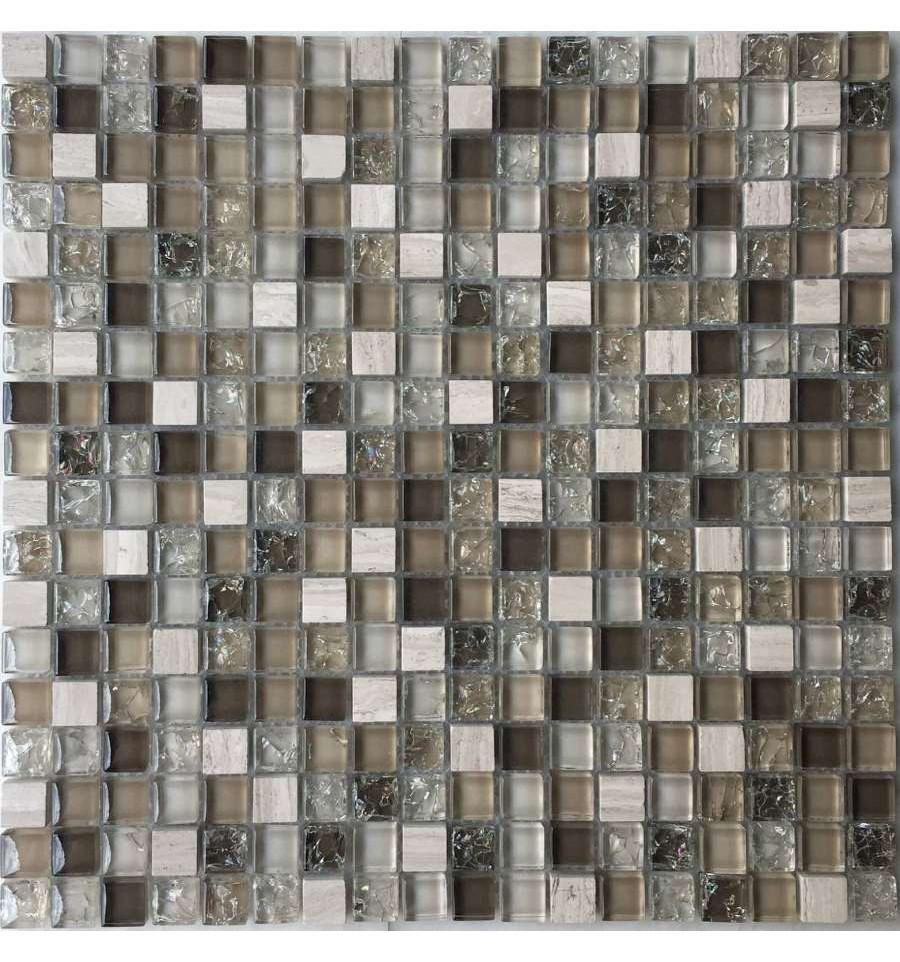 Мозаика Спектр-М Микс стекло Мозаика из стекла на сетке SK10-059 30x30 Комбинированный, фото 3