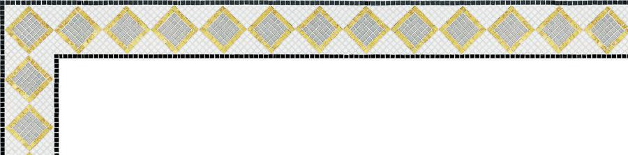Мозаика Bisazza Бордюры Border Giunone Oro 10 ZZ12.8x100 Золотой, фото 4