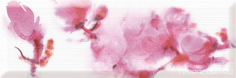 Керамическая плитка Absolut Keramika Aure Dec. Water Flowers 03 15x45 Комбинированный 