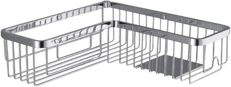 Полочка-решетка настенная угловая, металл. для ванны/душа 28х28хh8см, (цв. хром), Complimenti ZZ Colombo Complementi B9614.000