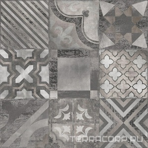 Керамогранит Dado Ceramica Gare du Nord Dec. Eternity (6 pz) rett 60x60 Серый 