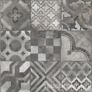 Керамогранит Dado Ceramica Gare du Nord Dec. Eternity (6 pz) rett 60x60 Серый 