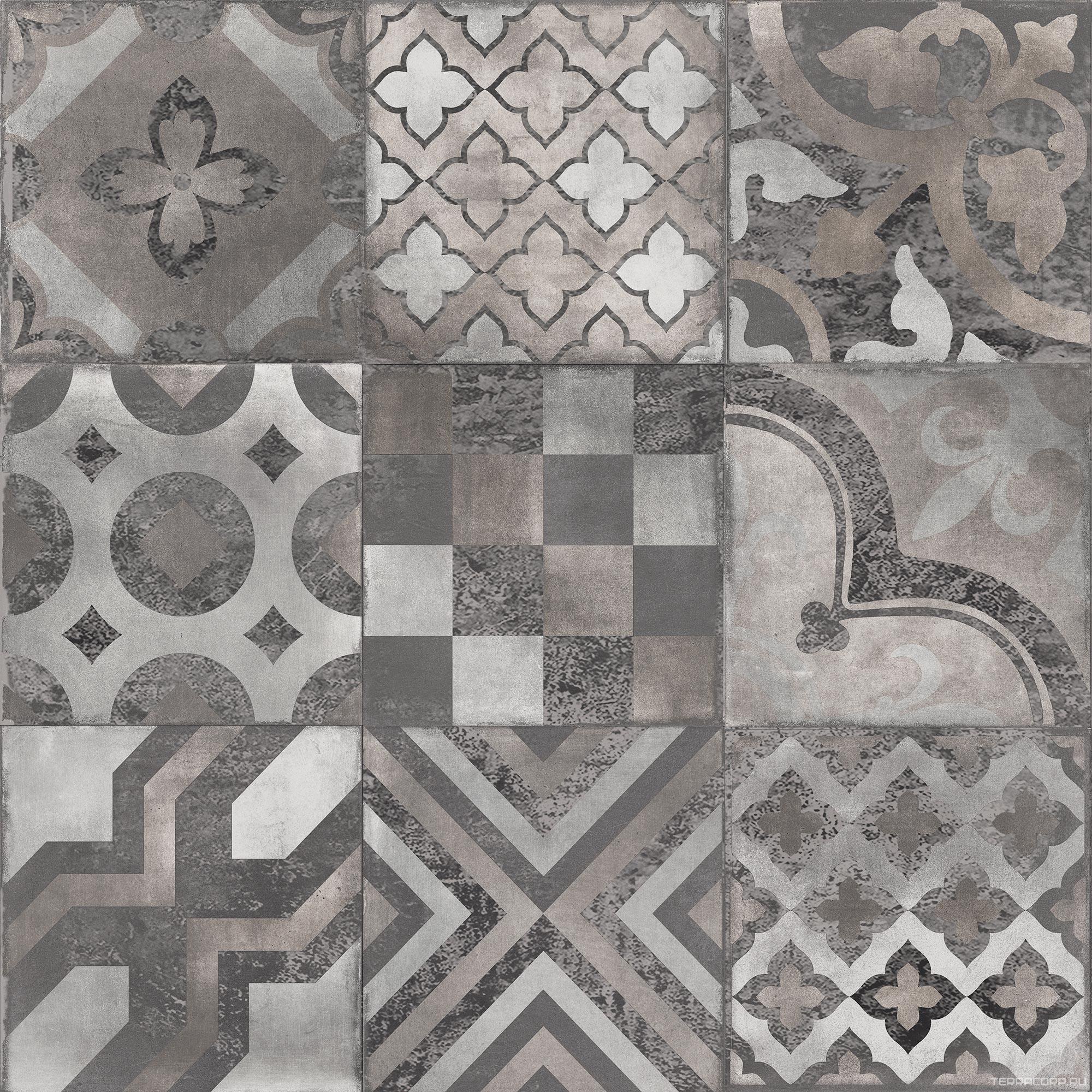 Керамогранит Dado Ceramica Gare du Nord Dec. Eternity (6 pz) rett 60x60 Серый, фото 6