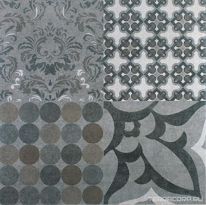Керамогранит Kerama Marazzi Королевская дорога серый декорир обрезной XX60х60 Серый, фото 3