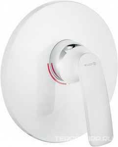 Cмеситель  наружная часть для душа для скрытого монтажа, без внутр.блока 88011, белый/хром ZZ Kludi Balance 526559175