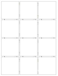 Конфетти белый (полотно из 12 частей 9,8х9,8) XX|29.8x39.8