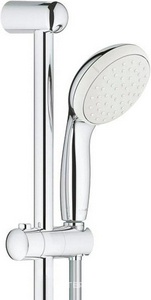 Душевой гарнитур  III 600 мм, ручной душ, штанга, шланг, крепеж к стене в комплекте, хром Grohe New Tempesta 27794001/27794000