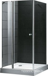 Душевой уголок 1200х1000хh1970мм, прямоугольный, "Левый", распашн. дверь, вход 600мм, (стекло прозр. 6мм, фурнит. цв.хром), Triumph XX