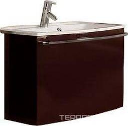 Тумба Севилья 80 подвесная 790*500*452 мм, цвет гранат, БЕЗ раковины Милан М 80, крепеж в комплекте ZZ