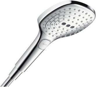 Душевая система с термостатом, с кнопками управления  Showerpipe E300 2 jet  (смеситель+шланг+штанга+ручной душ+верхний душ), хром ZZ Hansgrohe Raindance Select 27126000