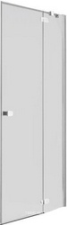 Дверь распаш.с неподв.сегментом,для монтажа с бок/пан, 1000 (970-995)хh1950мм,вход 555мм,пет/прав, (ст-о 6мм, проз.High Glass., фурн.хром/пол/алюм) ZZ