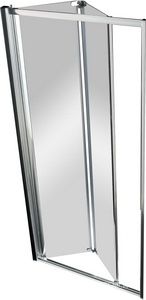 Дверь в нишу 800хh1950мм, 2-х створчатая, сдвижная вовнутрь, (стекло текстурное Punto 6мм, фурнит. цв.хром),  ZZ Cezares Anima ANIMA-W-BS-80-P-Cr