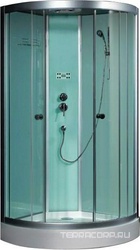 Душевая кабина LLA900-26IH 900*900 переднее стекло - прозрачное, заднее - белое матовое ZZ