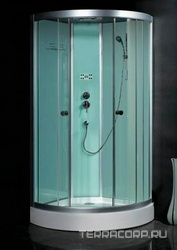 Душевая кабина LLA900-26IH 900*900 переднее стекло - прозрачное, заднее - белое матовое ZZ