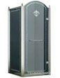 Душевой уголок 900х900хh2116мм, квадрат, "Правый" распаш. дверь справа, с неподв.стенкой (стекло матовое с прозр/узором, 8мм, фурн/хром), Retro XX