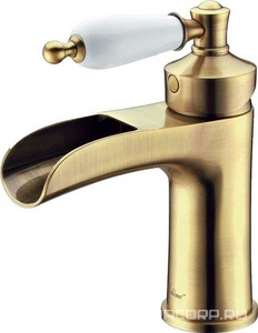 Смеситель для раковины, однорычажный, без донного клапана, бронза Boheme Vogue 201