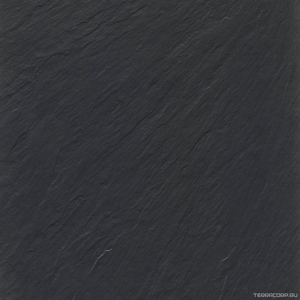 Керамогранит Ariostea Pietre Naturali Black Ardesia sat. squadrato 60x60 Черный, фото 4