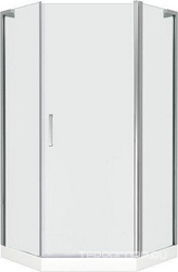 Душевое ограждение Пандора  PNT 90*90, стекло прозрач., БЕЗ поддона, профиль хром XX