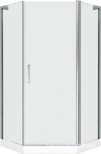 Душевое ограждение   PNT 90*90, стекло прозрач., БЕЗ поддона, профиль хром XX Bas Пандора ПД00066