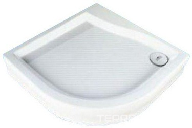 Поддон д/душа 900х900хh170/206мм, R504, полимерный, усиленный, белый, ножки и сифон хр. в компл. (без передней панели), Huppe Marano XX