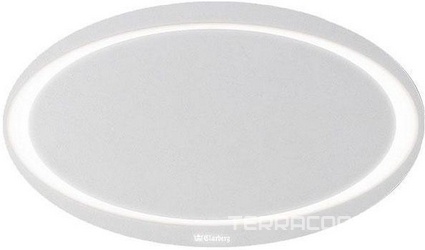 Зеркало овальное 960х40хh560мм, с подсветкой, (цв. белый), Papirus ZZ