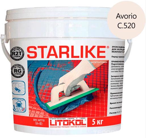 Затирка AVORIO C.520 слоновая кость 5 кг. ZZ Litokol Starlike C520/5, фото 3