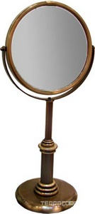 Зеркало косметическое на ножке настольное, h46хd23см (бронза),  ZZ Pomd'or Windsor 90.81.04.011