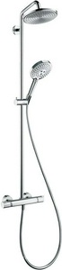 Душевая система Raindance Select Showerpipe 240 с термостатом (смеситель+шланг+штанга+ручной душ+верхний душ), хром ZZ Hansgrohe Raindance Select 27115000