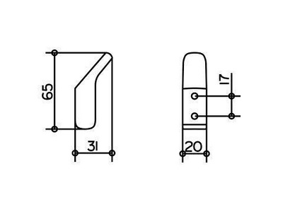 Крючок, (цв. хром),  Keuco Moll 12715 010000