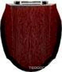 Сиденье для унитаза массив, красное дерево, петли (хром), ZZ Devon & Devon Westminster IBSEMOGWCR