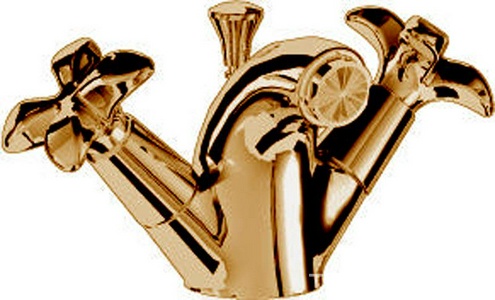 Смеситель для биде с д/к бронза  ZZ 3M Palma 4824 UU