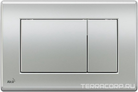 Клавиша двойного смыва M272 для инсталляции арт.a101/1200, цвет матовый хром ZZ AlcaPlast BSKK4 M272